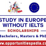 Study in Europe Without IELTS 2025-26 | Europe Scholarships