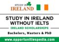 Study in Ireland Without IELTS 2024 | Ireland Scholarships