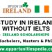 Study in Ireland Without IELTS 2025-2026 | Ireland Scholarships