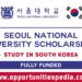 Seoul National University Scholarships 2026 in South Korea (Fully Funded)