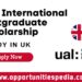 UAL International Postgraduate Scholarships 2025 in the UK