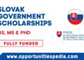 Slovak Government Scholarships 2024-2025 (Fully Funded)
