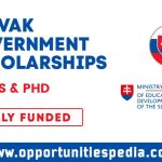 Slovak Government Scholarships 2024-2025 (Fully Funded)