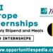 MPI Europe Internships 2024-2025 in Belgium