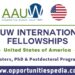 AAUW International Fellowships 2026 in the USA