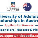 University Of Adelaide Scholarships 2025 in Australia