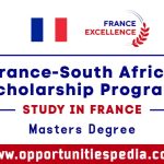France-South Africa Scholarship Program 2026 (Study in France)