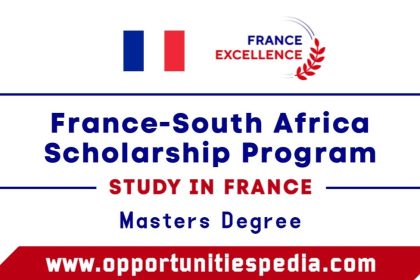 France-South Africa Scholarship Program 2026 (Study in France)