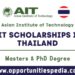 AIT Scholarships 2025 in Thailand For International Students