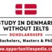 Study in Denmark Without IELTS 2025-2026 | Denmark Scholarships
