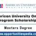 American University Online Program Scholarships (Master's Degree)