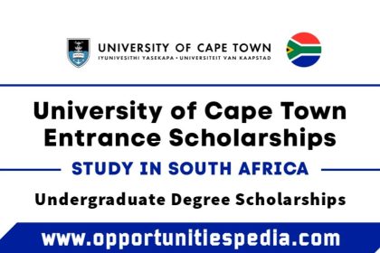 University of Cape Town Entrance Scholarships 2025 in South Africa