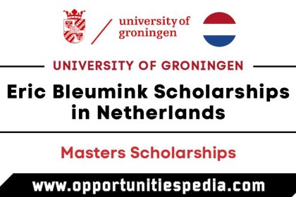 Eric Bleumink Scholarships 2026 in Netherlands (Fully Funded)