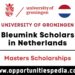 Eric Bleumink Scholarships 2026 in Netherlands (Fully Funded)