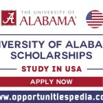 University of Alabama Scholarships 2025 (Study in USA)