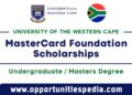 Mastercard Foundation Scholarship 2025 at the University of the Western Cape (Fully Funded)