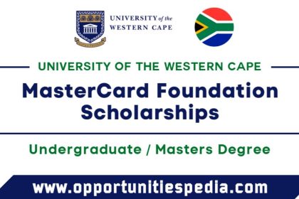 Mastercard Foundation Scholarship 2026 at the University of the Western Cape (Fully Funded)