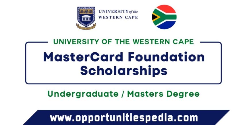 Mastercard Foundation Scholarship 2026 at the University of the Western Cape (Fully Funded)