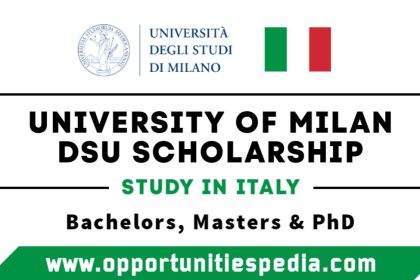 University of Milan DSU Scholarship 2025-2026 (Study in Italy)