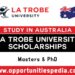 La Trobe University Scholarships 2025 (Study in Australia)