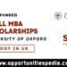 Skoll MBA Scholarships 2026 in the UK (Fully Funded)