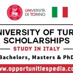 University of Turin Scholarships 2025 in Italy