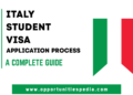 Italy Student Visa 2024 | Application Process