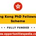 Hong Kong PhD Fellowship 2026-27 - Fully Funded (400 Awards)