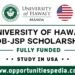 University of Hawaii ADB-JSP Scholarship 2025 in USA (Fully Funded)