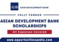 Asian Development Bank Scholarships 2025 (Fully Funded)