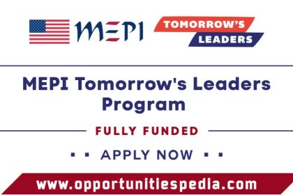 MEPI Tomorrow’s Leaders Program 2026 (Fully Funded)