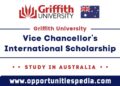 Griffith University Vice Chancellor's International Scholarship 2024-2025