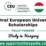 Central European University Scholarships 2026 in Hungary (Fully Funded)