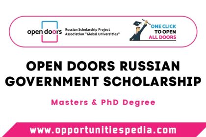 Open Doors Russian Government Scholarship 2026 | Fully Funded