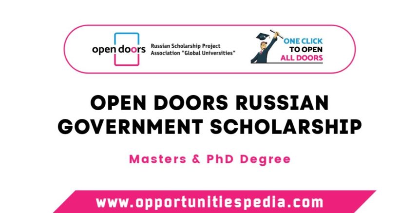 Open Doors Russian Government Scholarship 2026 | Fully Funded