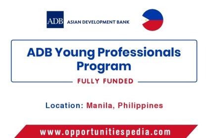 ADB Young Professionals Program 2026 (Fully Funded)