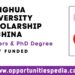 Tsinghua University Scholarship 2026 in China (Fully Funded)