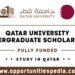 Qatar University Undergraduate Scholarship 2026 (Fully Funded)