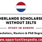 Scholarships in Netherlands Without IELTS 2025 (Study In Europe)