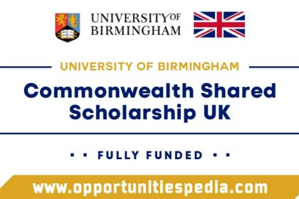 Commonwealth Shared Scholarship 2025 at the University of Birmingham