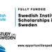 Swedish Institute Scholarship 2026 in Sweden (Fully Funded)