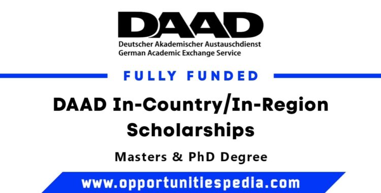 DAAD In-Country / In-Region Scholarships 2025 (Fully Funded)
