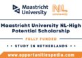 Maastricht University NL-High Potential Scholarship 2025 (Fully Funded)