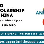 ANSO Scholarship 2026 in China (Fully Funded)