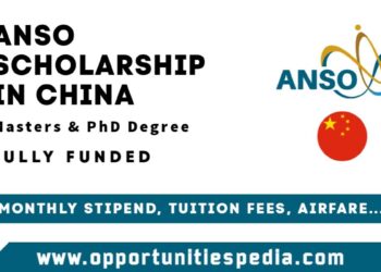 ANSO Scholarship 2026 in China (Fully Funded)