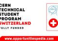 CERN Technical Student Program 2026 in Switzerland (Fully Funded)