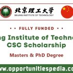 Beijing Institute of Technology CSC Scholarship 2025 in China (Fully Funded)