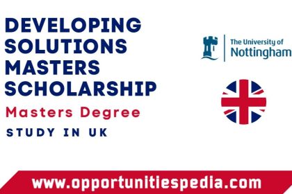 Developing Solutions Masters Scholarship 2025 in UK