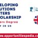 Developing Solutions Masters Scholarship 2025 in UK