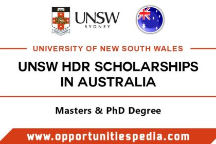 UNSW HDR Scholarships 2025 in Australia (Fully Funded)